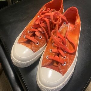 Orange Low top Chuck Taylors